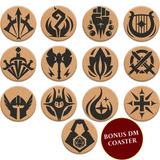 Lynx - RPG Class & DM Icon Coasters For Dungeons & Dragons (13ct)