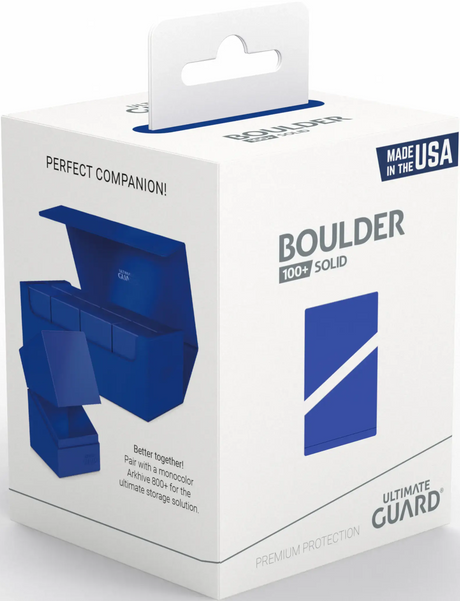 Ultimate Guard - Boulder™ 100+ Deck Case Sapphire (Solid Blue)