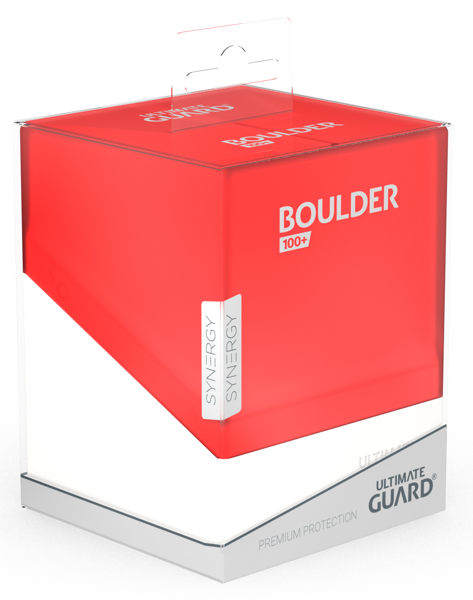 Ultimate Guard - Boulder™ 100+ Deck Case Synergy (Red/White)