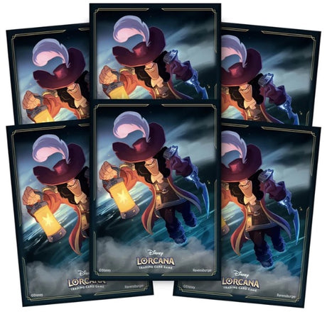 Disney Lorcana - The First Chapter: Standard Card Sleeves (65ct) - Captain Hook