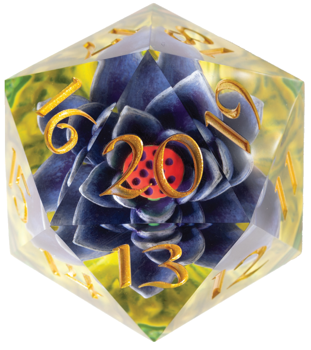 Sirius Dice - D20 Magic: The Gathering Black Lotus (54mm)