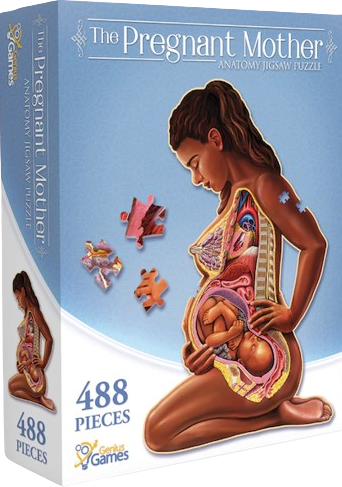 Puzzle - Genius Games - The Pregnant Mother Anatomy Jigsaw Puzzle (488 Pieces)