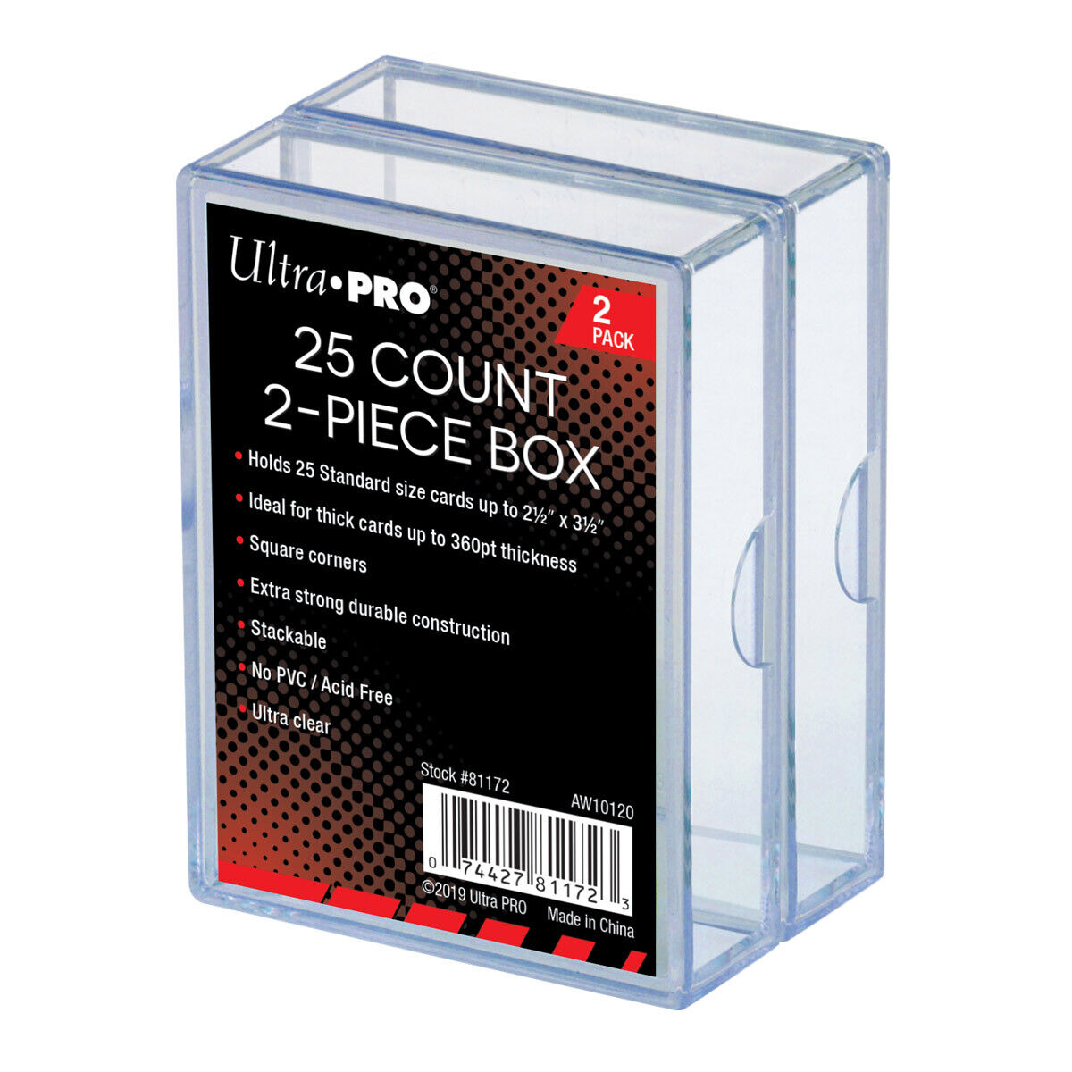 Ultra Pro Storage Box - 2 PIECE - 25 CT