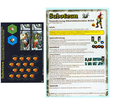 Saboteur: Brettspiel Adventskalender 2016 Promo (German Import)