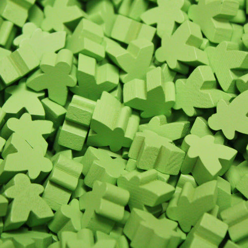 MeepleSource - Mini Meeples Pack (25 pcs) - Lime Green