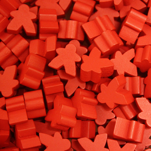 MeepleSource - Mini Meeples Pack (25 pcs) - Red