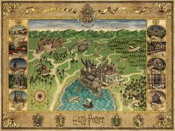 Puzzle - Ravensburger - Harry Potter Hogwarts Map (1500 Pieces)