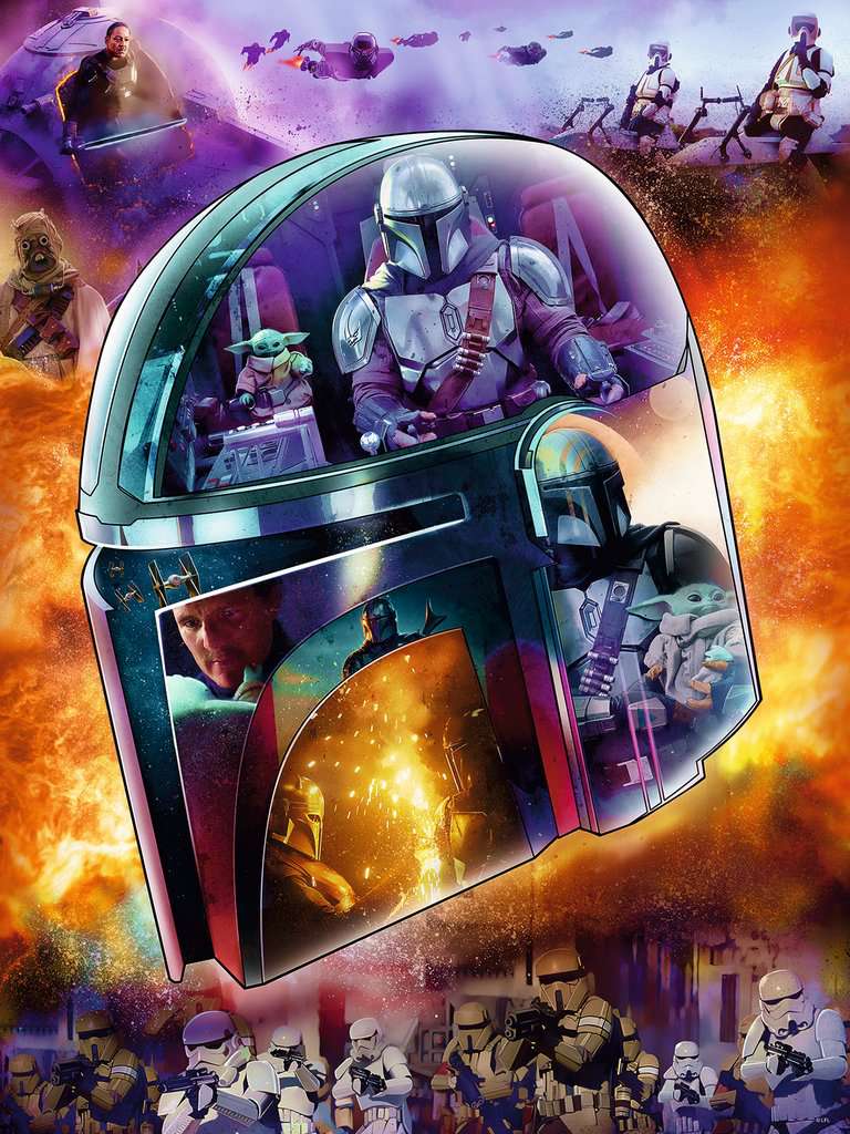 Puzzle - Ravensburger - The Mandalorian Helmet (770 Pieces)