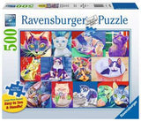 Puzzle Ravensburger - Hello Kitty Kat (500 Pieces)