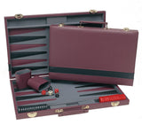 Wood Expressions - Backgammon 15" (Burgundy/Black)