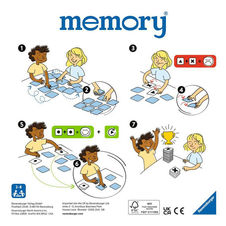 Memory - Animal Babies Large Memory Game