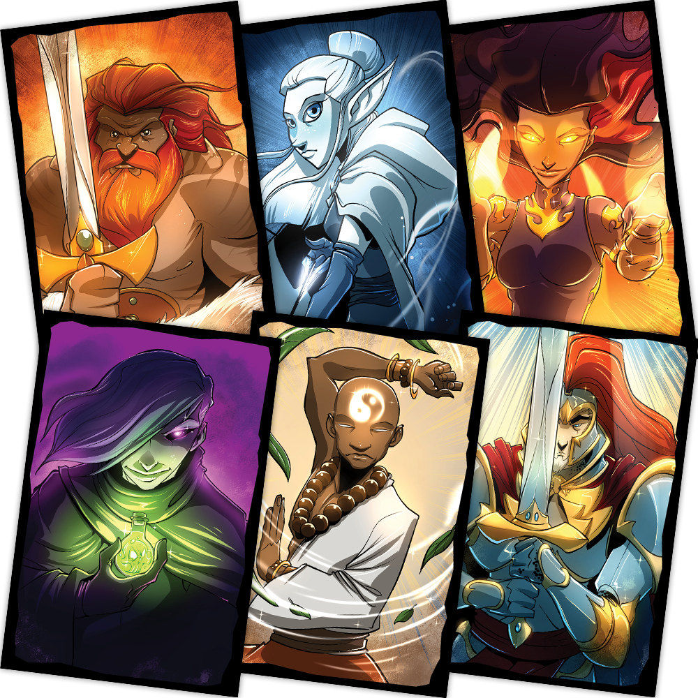 Dice Throne Season One Card Sleeves (6 Heroes)