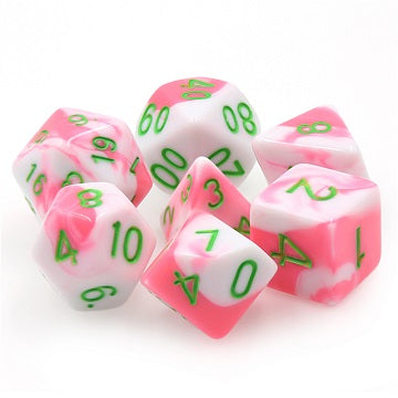 TMG RPG Dice Set - Fusion Pink/White Phantasma