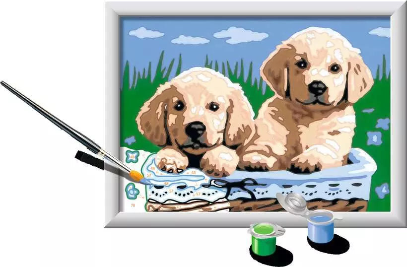 Ravensburger CreArt Paint - Cute Puppies