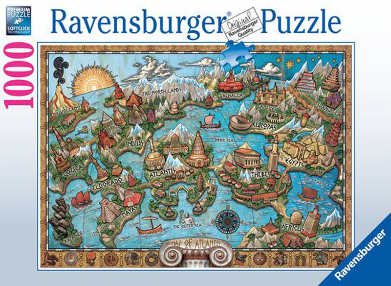 Puzzle - Ravensburger - Mysterious Atlantis (1000 Pieces)