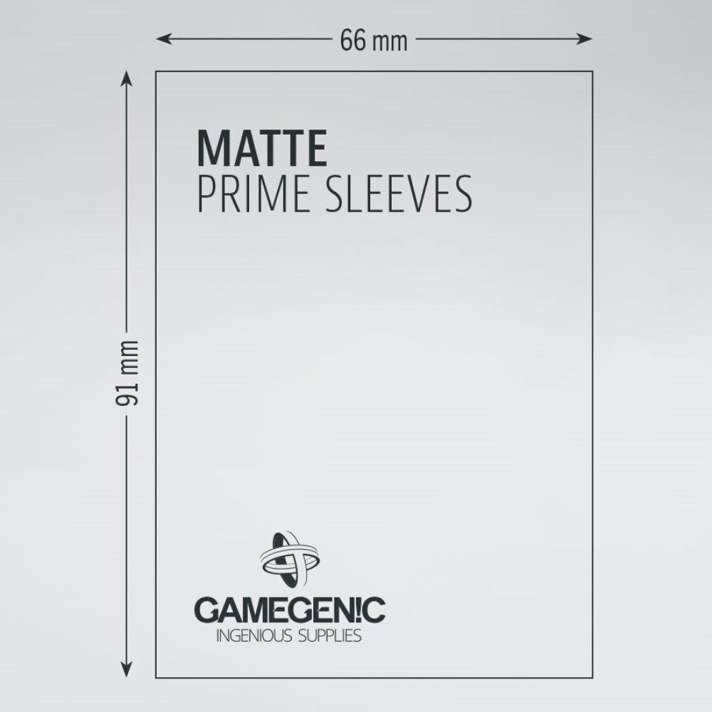 Gamegenic - Matte Prime Sleeves - Black (100ct)