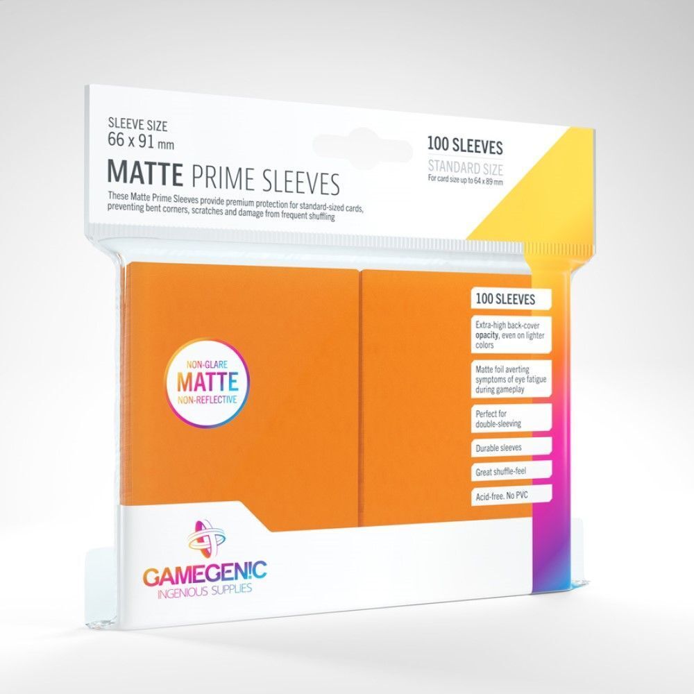 Gamegenic - Matte Prime Sleeves - Orange (100ct)