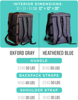 Oxford Gray Board Game Bag