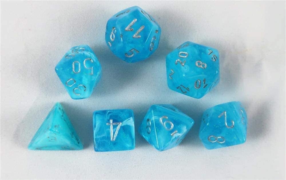 Chessex - 36D6 - Luminary - Sky / Silver