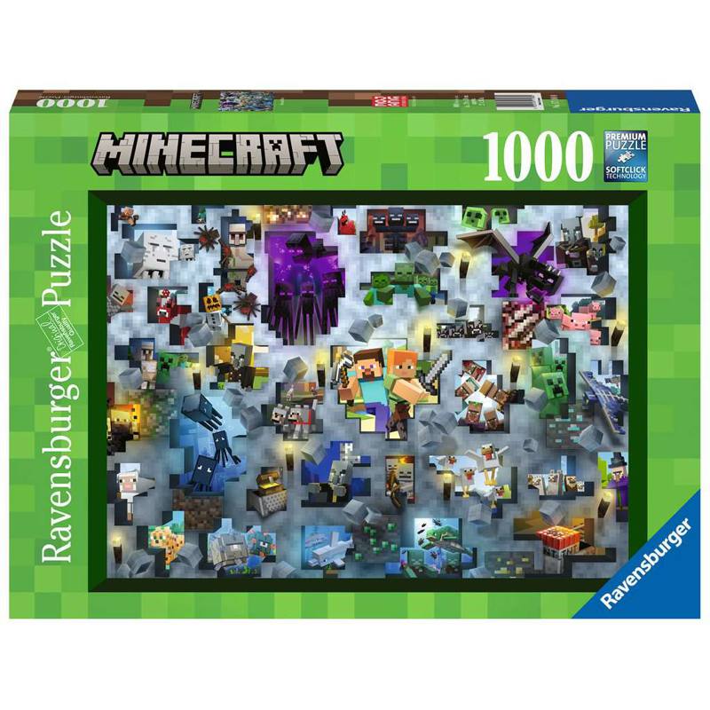 Puzzle Ravensburger - Minecraft Mobs (1000 Pieces)