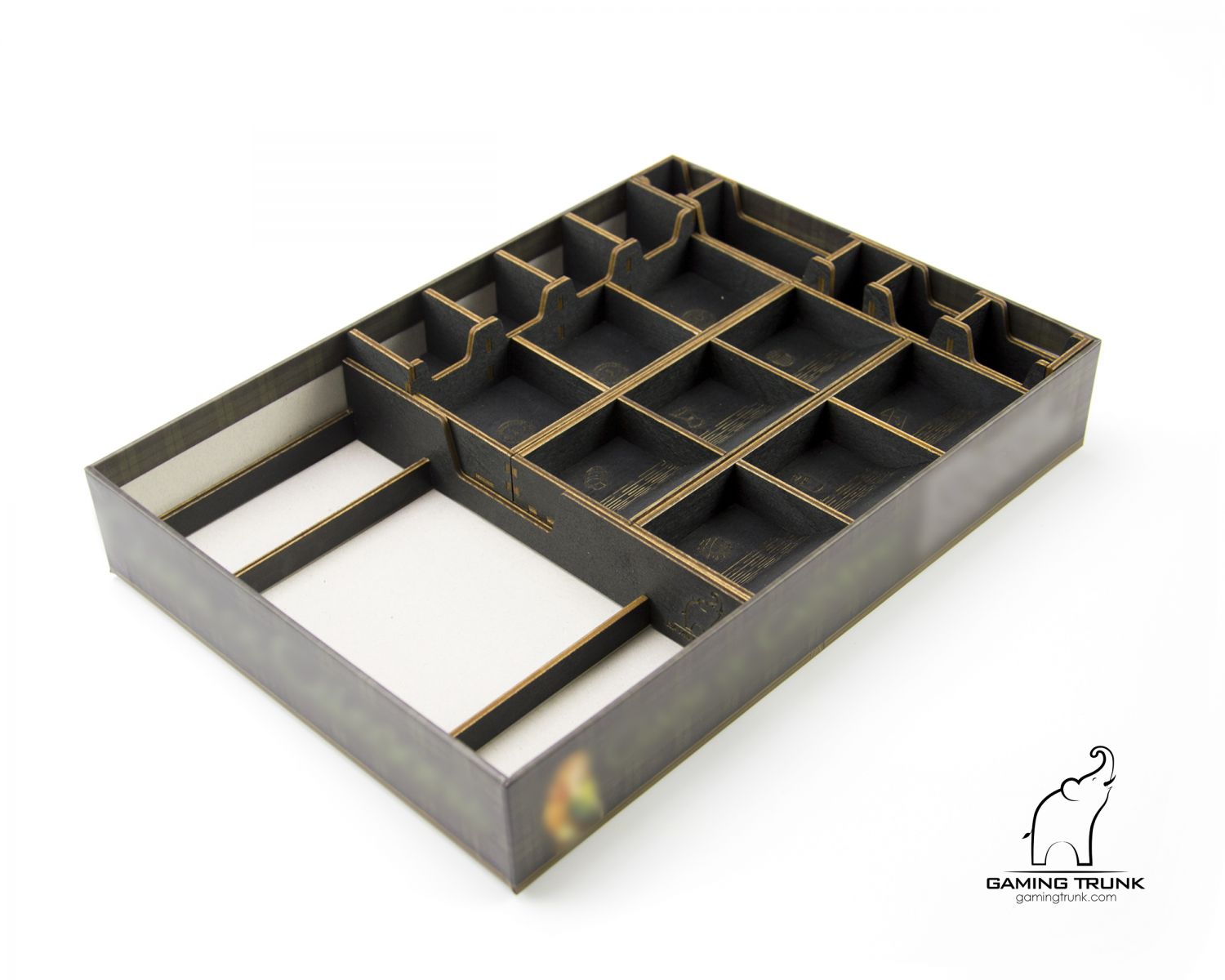 Gaming Trunk - Caledonia Organizer for Clans of Caledonia board game (Black) (For First Edition of the game)