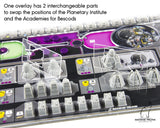 Gaming Trunk - Acrylic overlays for the Gaia Project player board