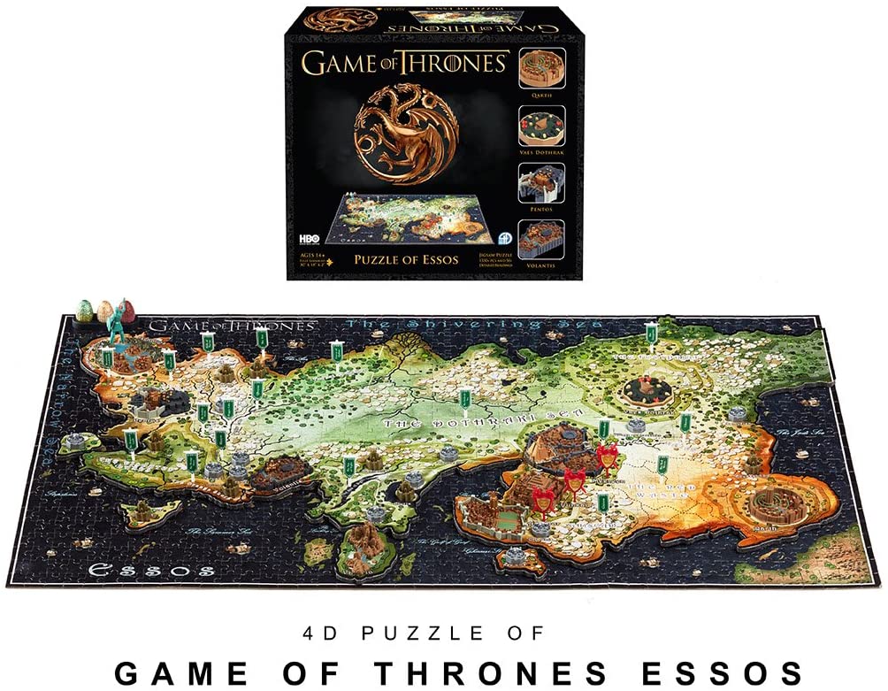 Puzzle - 4D Cityscape - Game of Thrones: Puzzle of Essos (1391 Pieces)