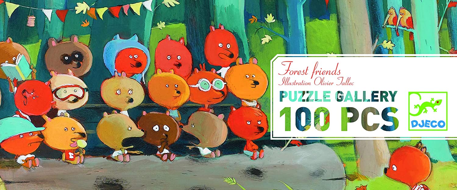 Puzzle - Djeco - Forest Friends (100 Pieces)