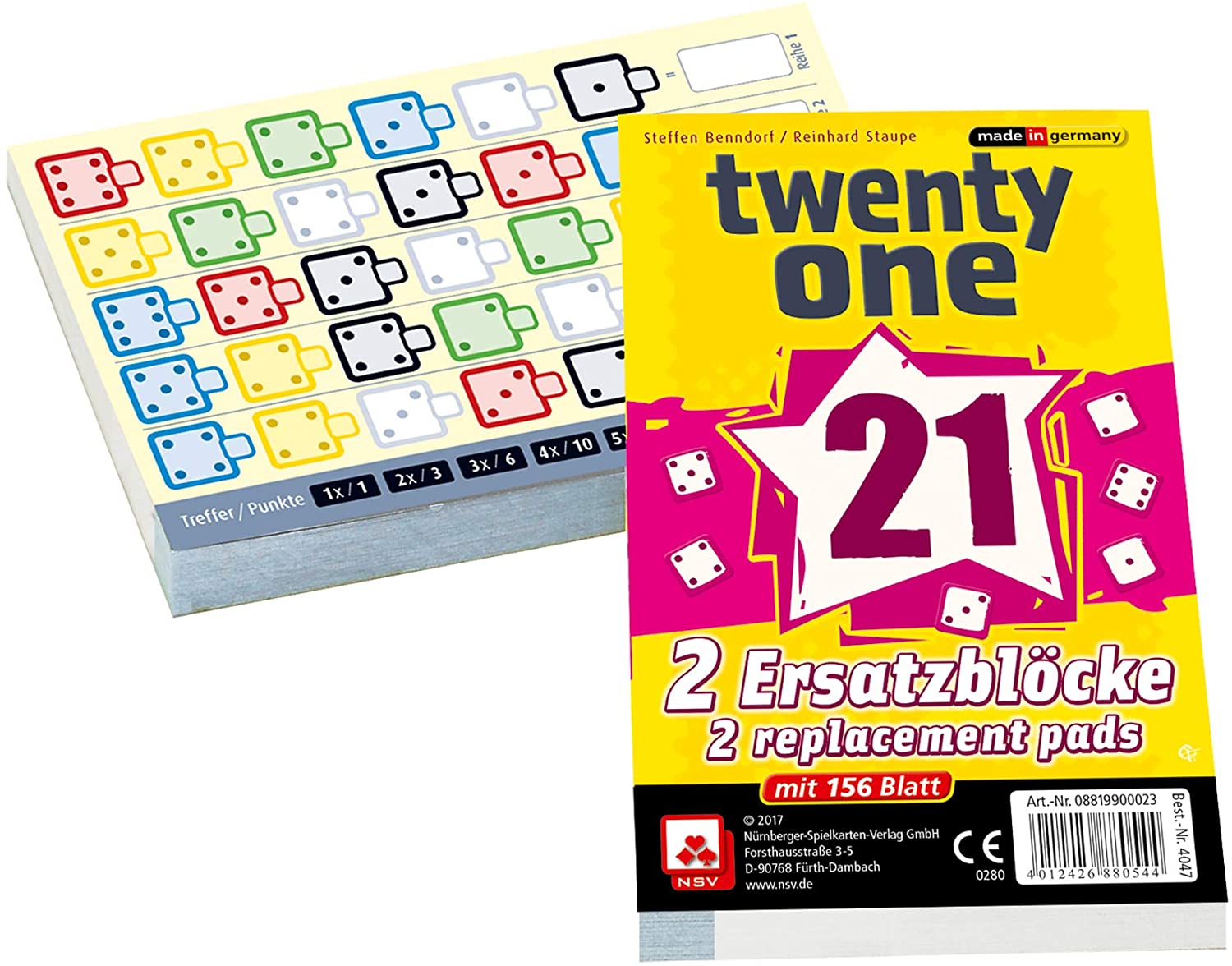 Twenty One - Score Pad (German Import)