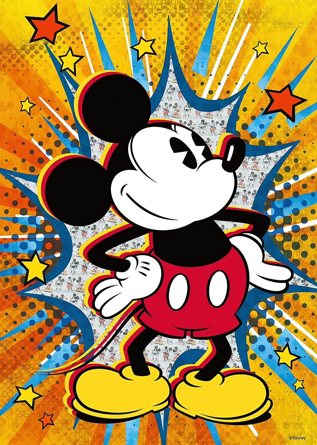 Puzzle - Ravensburger - Disney Retro: Mickey Mouse (1000 Pieces)