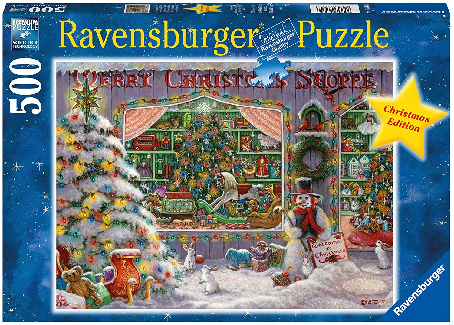 Puzzle - Ravensburger  - The Christmas Shop (500 Pieces)