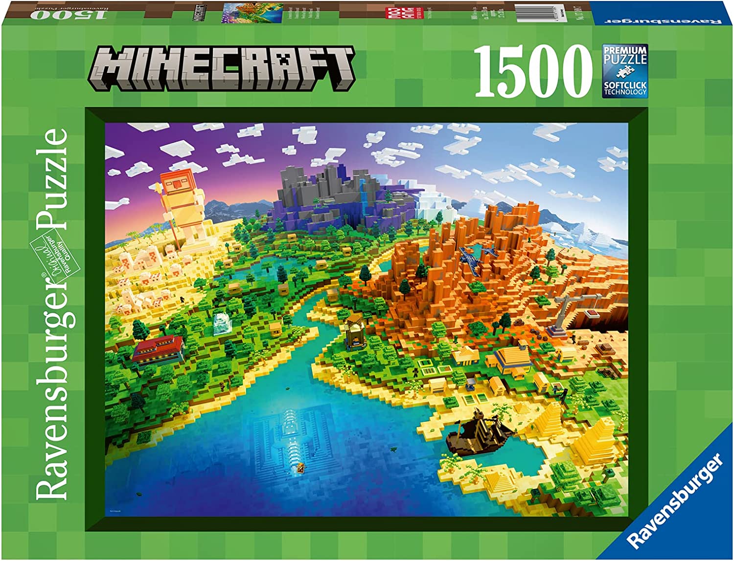 Puzzle - Ravensburger - World of Minecraft (1500 Pieces)