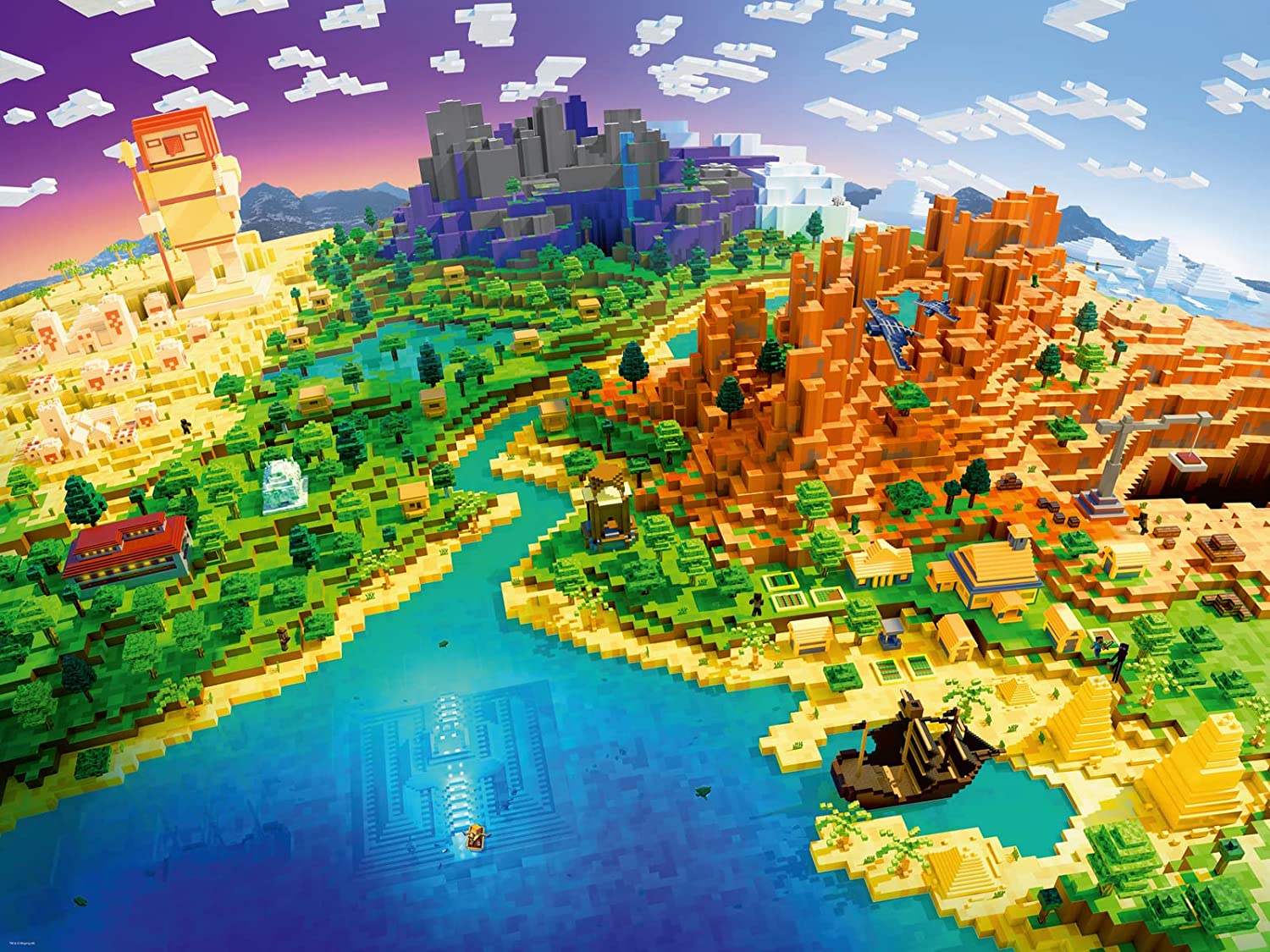 Puzzle - Ravensburger - World of Minecraft (1500 Pieces)