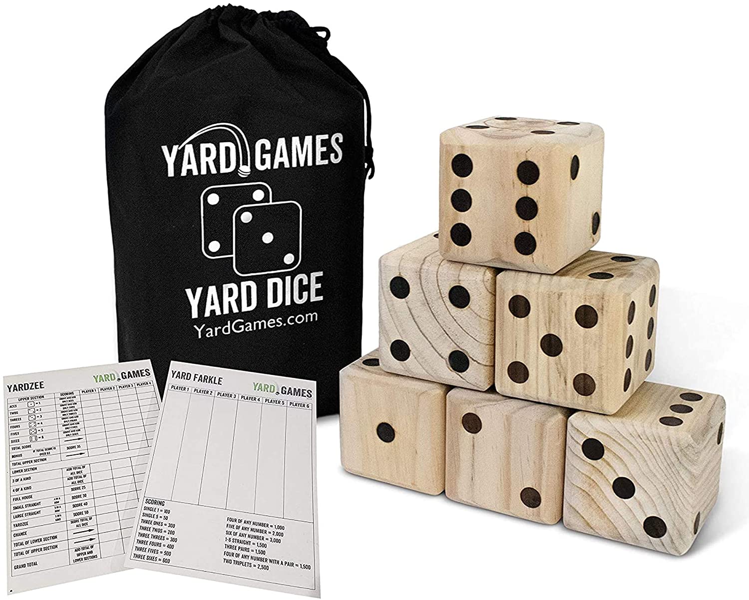 Giant Wooden Yard Dice