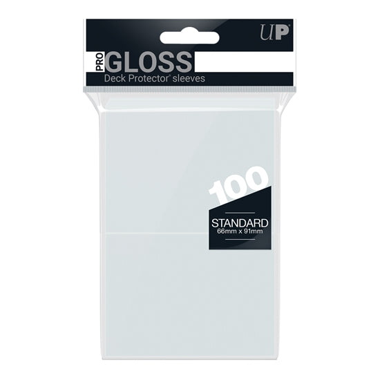 Ultra Pro - PRO-Gloss 100ct Standard Deck Protector® sleeves: Clear