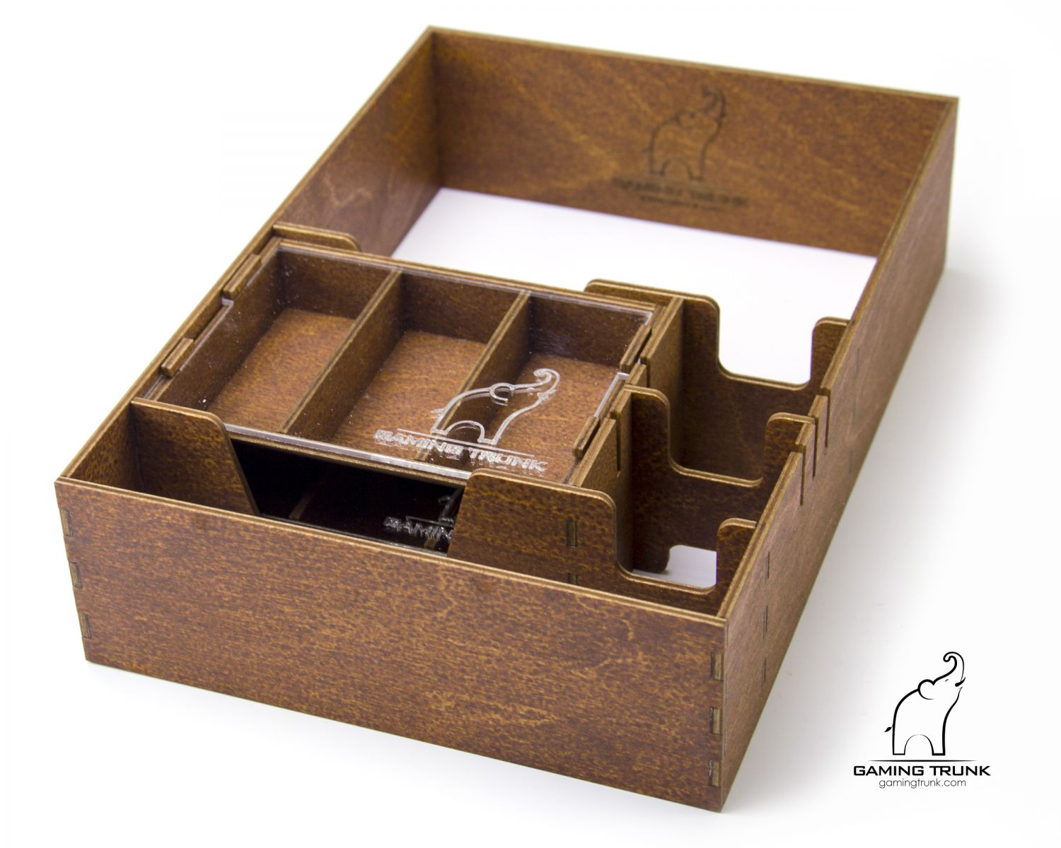 Gaming Trunk - Scottish Organizer for Isle of Skye Board Game (Walnut)