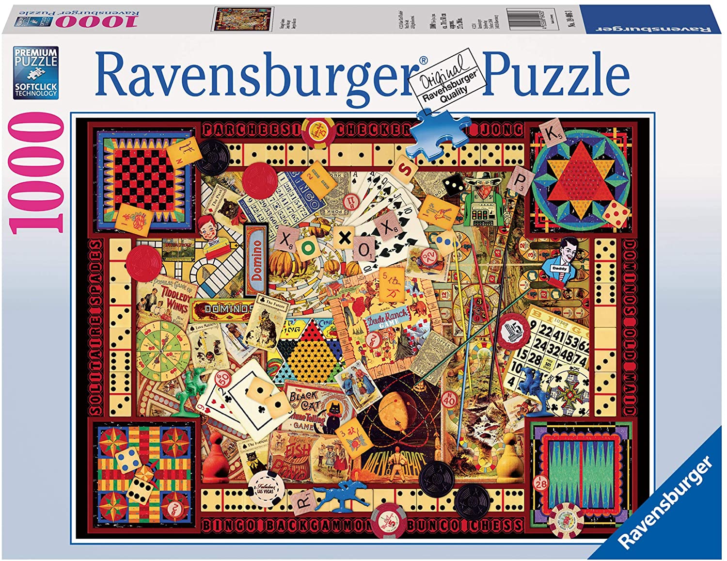 Puzzle - Ravensburger - Vintage Games (1000 Pieces)