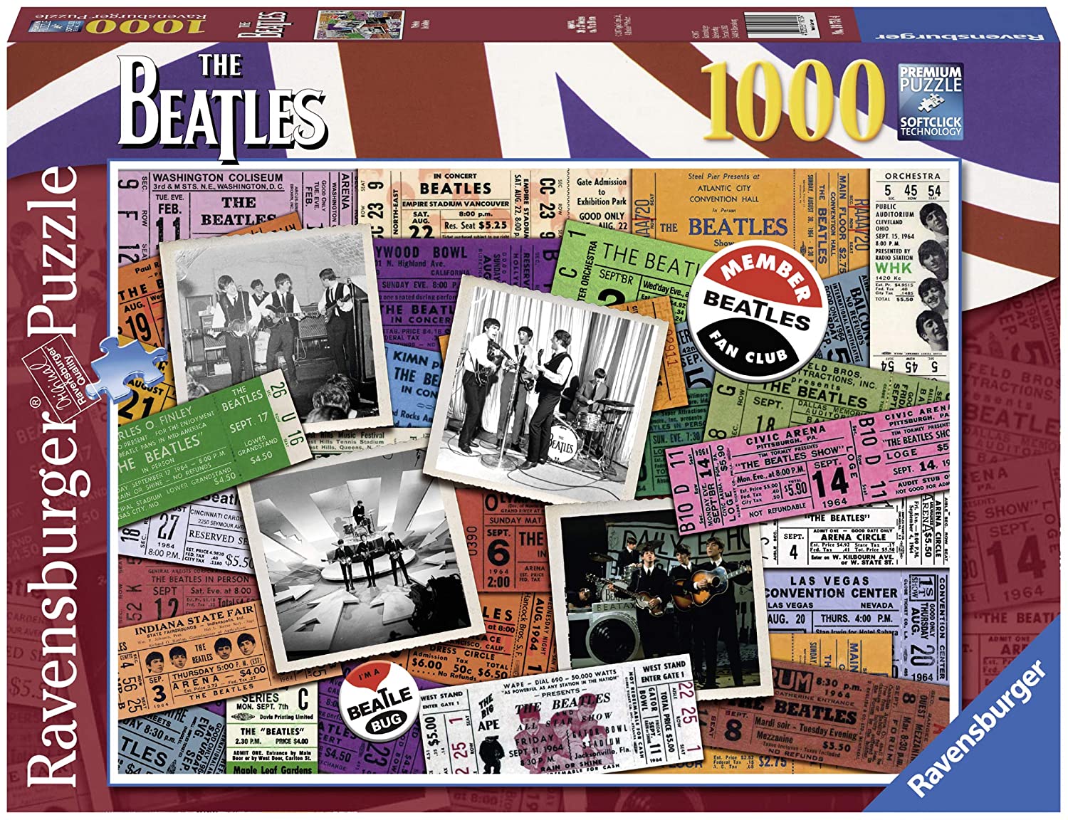 Puzzle - Ravensburger - Beatles: Tickets (1000 Pieces)