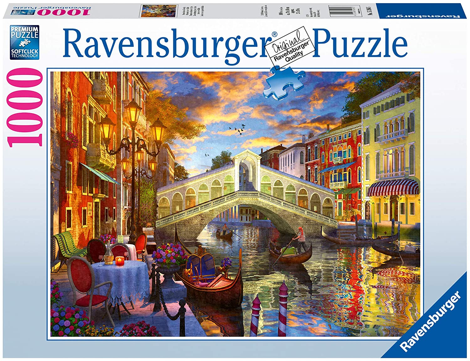 Puzzle - Ravensburger - Sunset over Rialto (1000 Pieces)