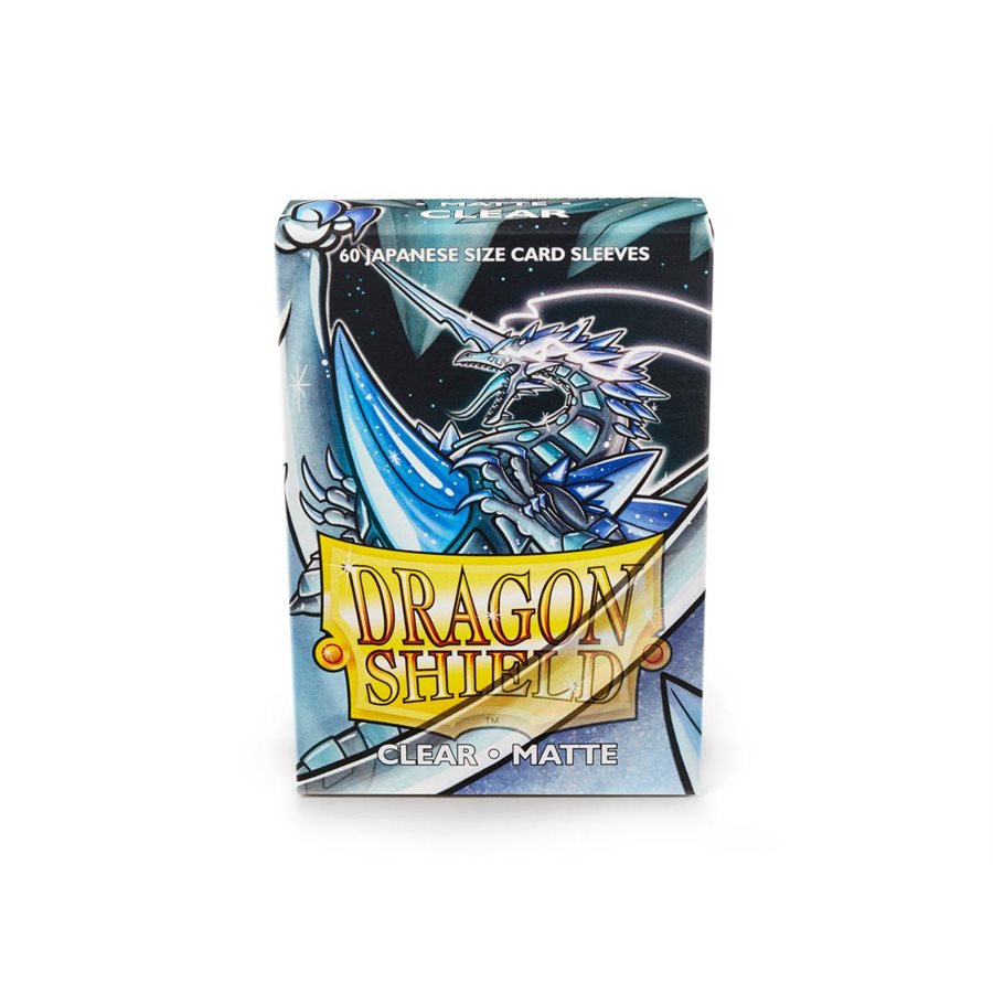 Dragon Shield - Japanese Size Matte Sleeves: Clear (60ct)