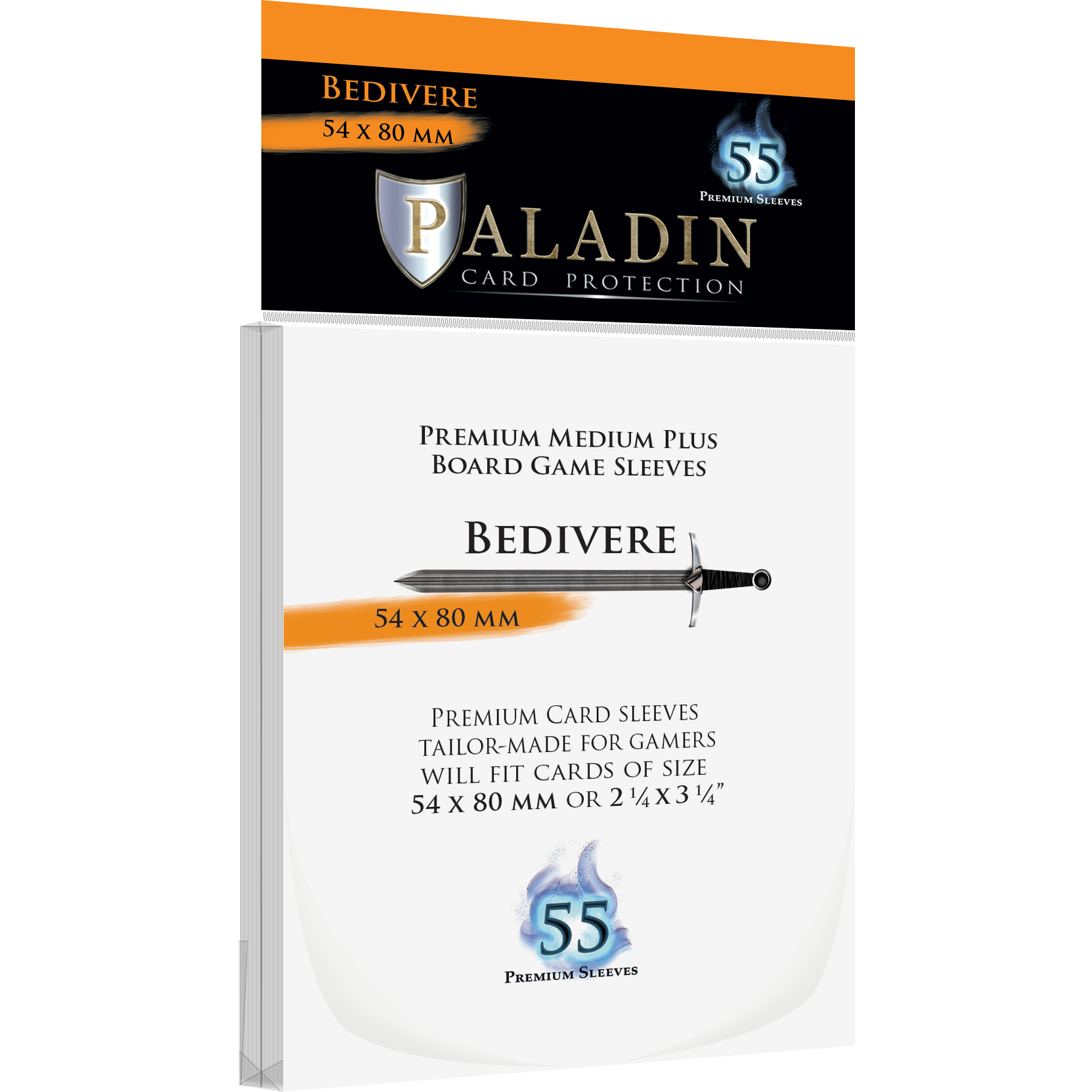 Paladin Card Protection - Bedivere (54 mm × 80 mm, Premium Medium Plus)