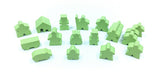 MeepleSource - 19-Piece Set of Lime Green Meeples (Compatible with Carcassonne & Expansions)