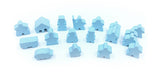 MeepleSource - 19-Piece Set of Sky Blue Meeples (Compatible with Carcassonne & Expansions)