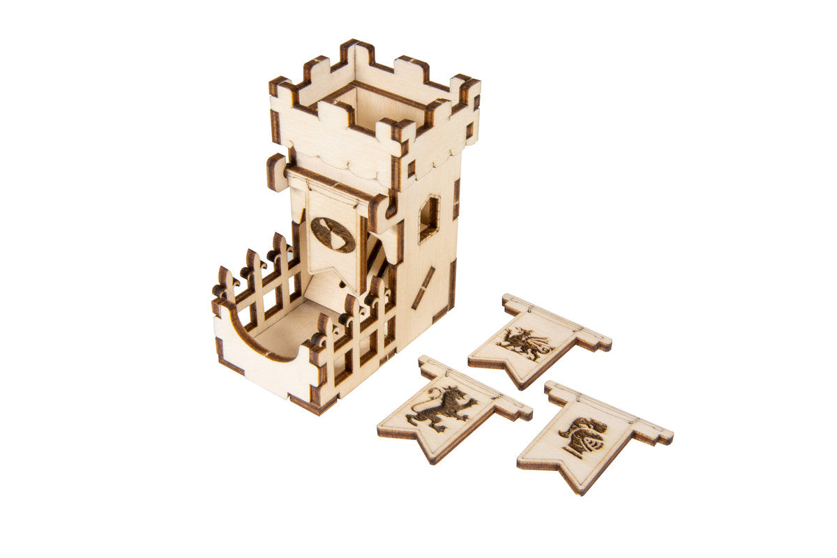 Broken Token - Tiny Dice Tower - The Keep (Tower and Two 10mm D6)