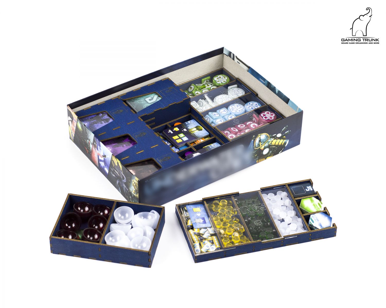 Gaming Trunk - Underwater Colony Organizer for Underwater cities (Blue)