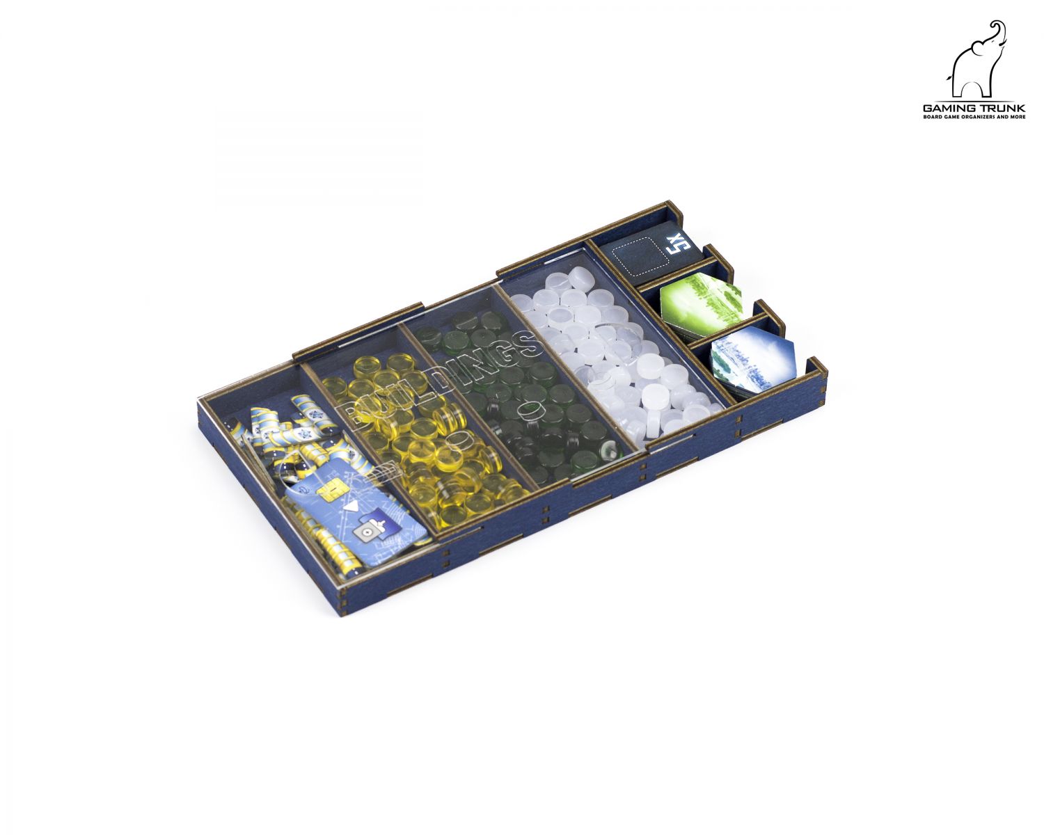 Gaming Trunk - Underwater Colony Organizer for Underwater cities (Blue)