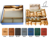 Gaming Trunk - Mad King Organizer for Castles of Mad King Ludwig (Walnut)