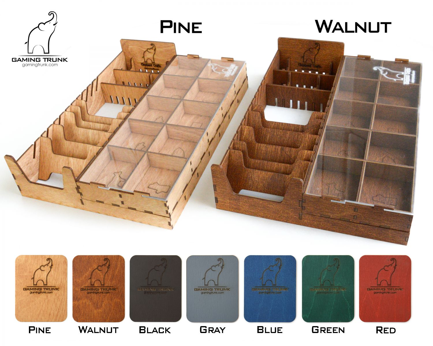 Gaming Trunk - New Farm Organizer for Agricola Revised Edition (Walnut)