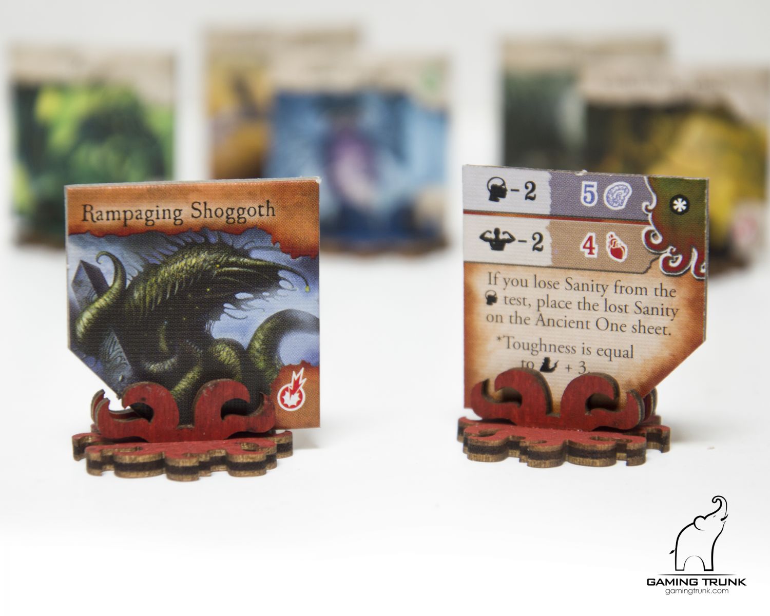 Gaming Trunk - Monster stands for Eldritch Horror and Arkham Horror (Black) (Sets of 5)