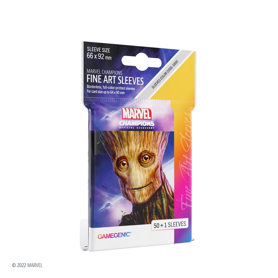 Gamegenic - Marvel Champions Fine Art Sleeves - Groot (50ct)